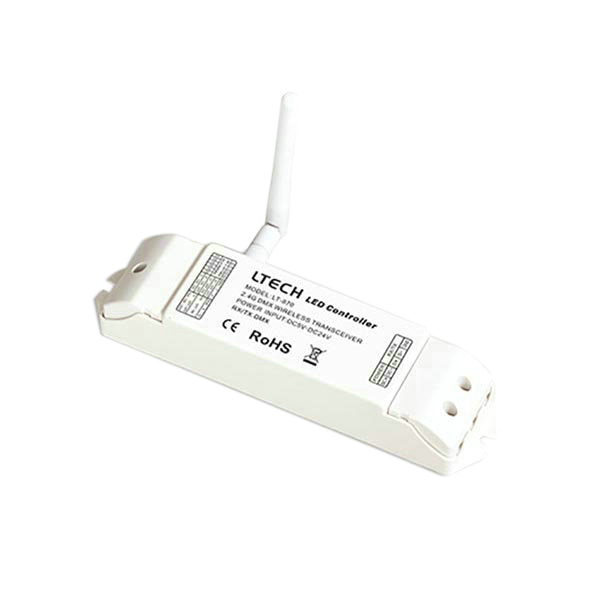 LT-870, 2.4G wireless DMX512 transceiver, Low-cost, Widely Applied in RGB/RGBW LED Lights, 5 Warranty